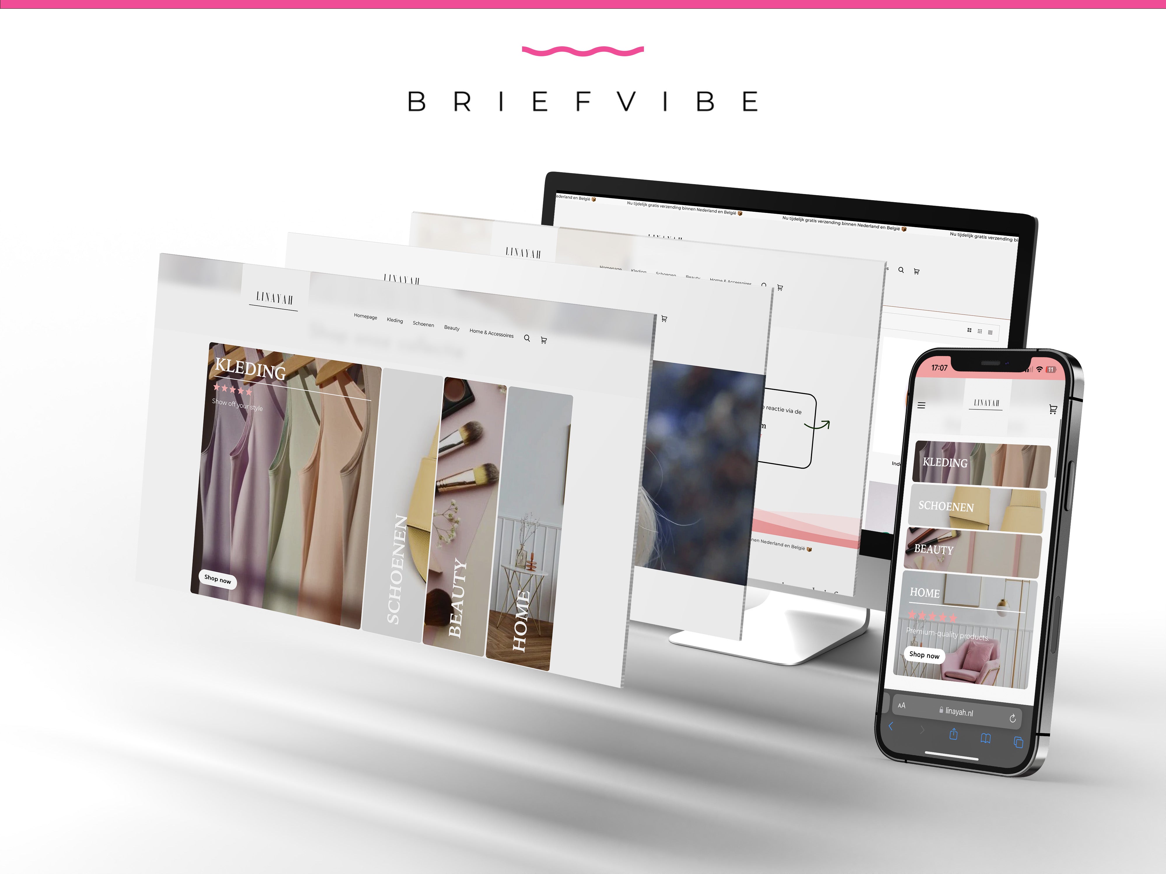 Briefvibe - Webshop design by Briefvibe for woman clothing and beauty
