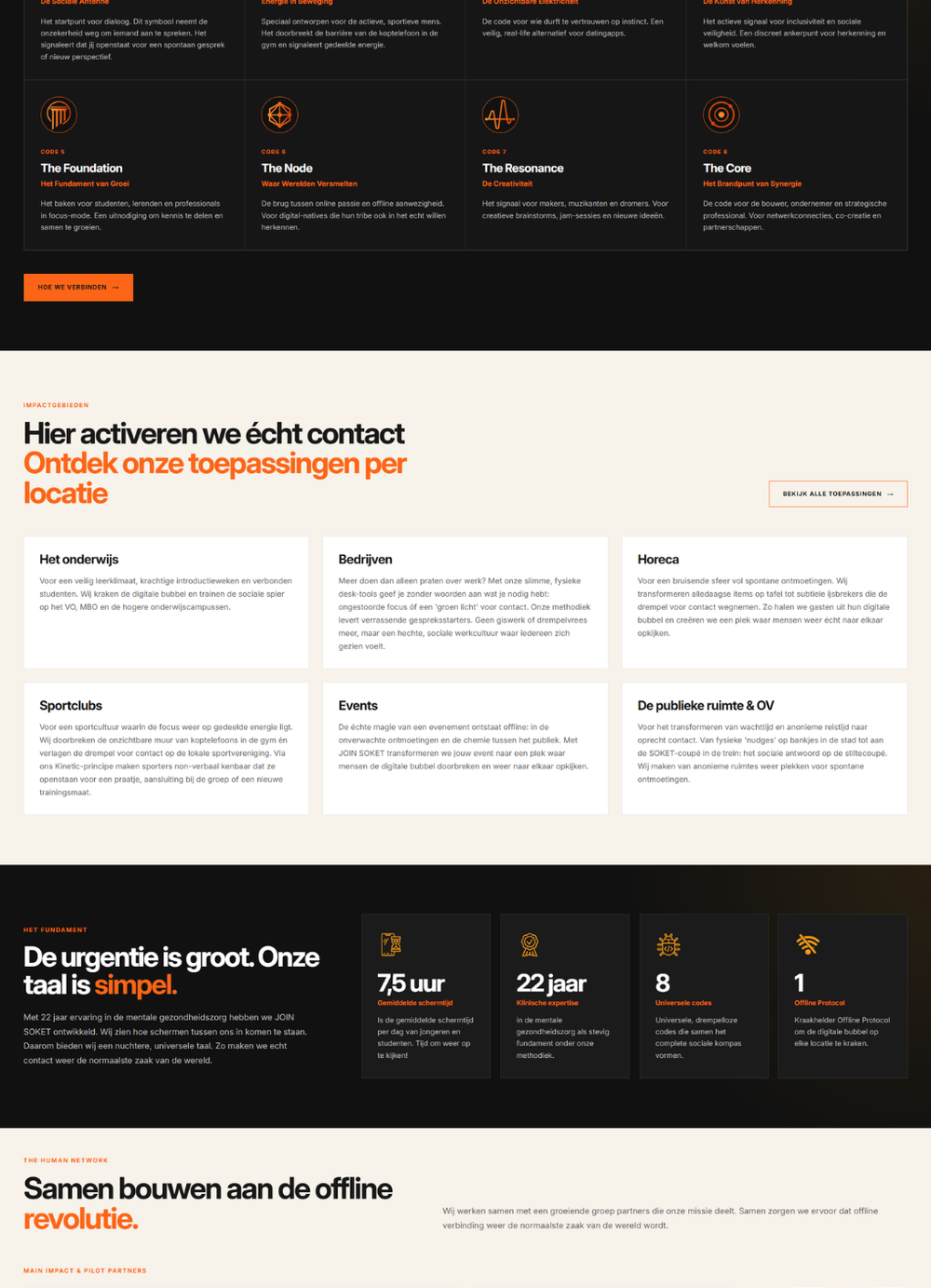 Responsive Shopify website voor JOIN SOKET, ontwikkeld door Briefvibe.