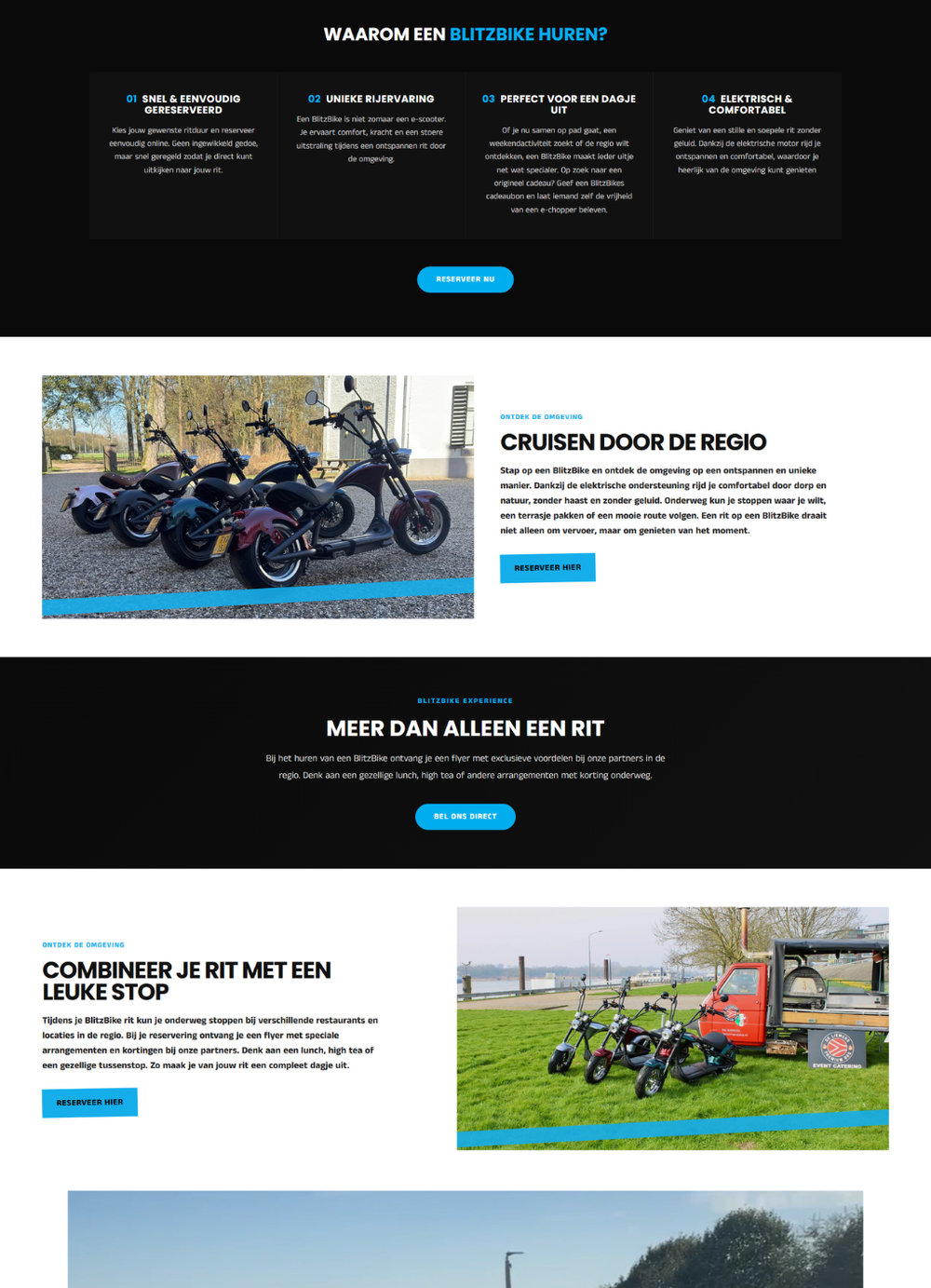 Responsive Shopify webshop voor Blitzbikes, ontwikkeld door Briefvibe.